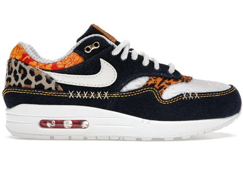 Nike Air Max 1 Premium Denim Leopard Men's